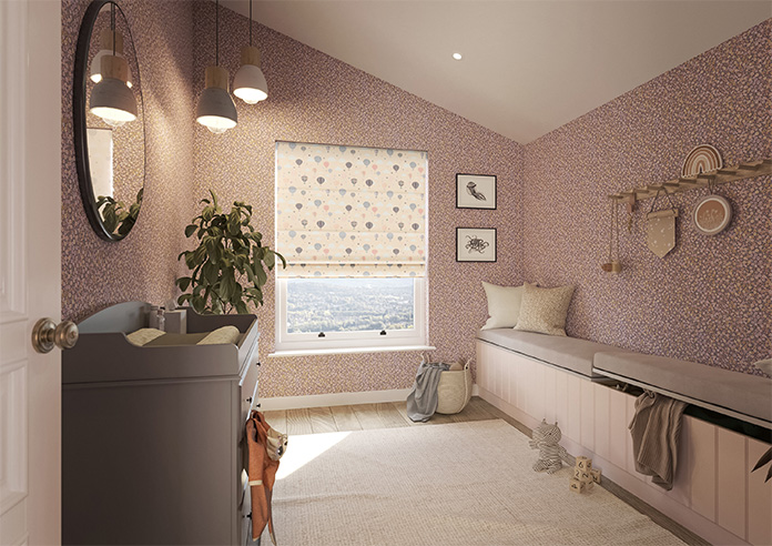 Balloon Festival, Soft Cream - Motorised Roman Blind - Image 6